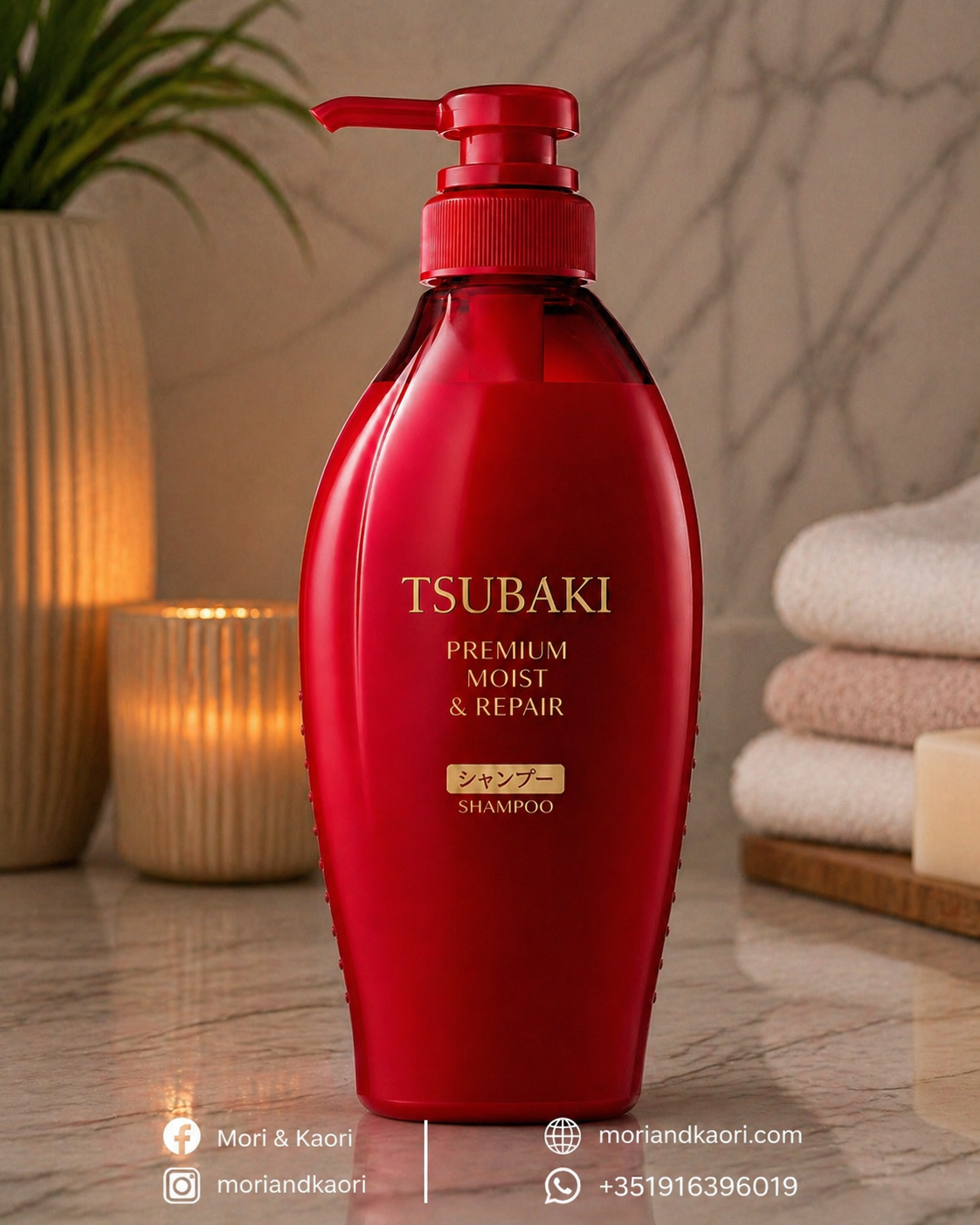 TSUBAKI Champô Premium Hidratante & Reparador 450ml
