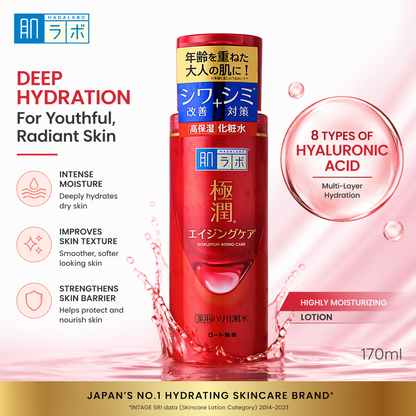 Rohto Mentholatum Hada Labo Gokujyun Loção Firmadora Anti-Envelhecimento 170ml