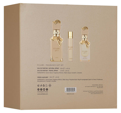 Conjunto de Presentes Lattafa – Eclaire 100ml + 12ml + Névoa Capilar